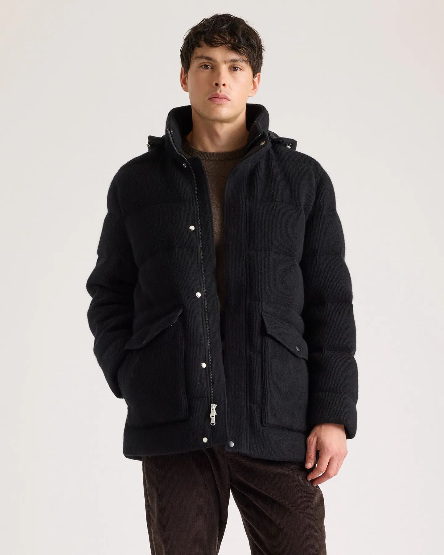 Mongolian Cashmere Puffer Coat