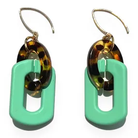 MPR x IMAGINARIUM: Tortoise Teal Earrings