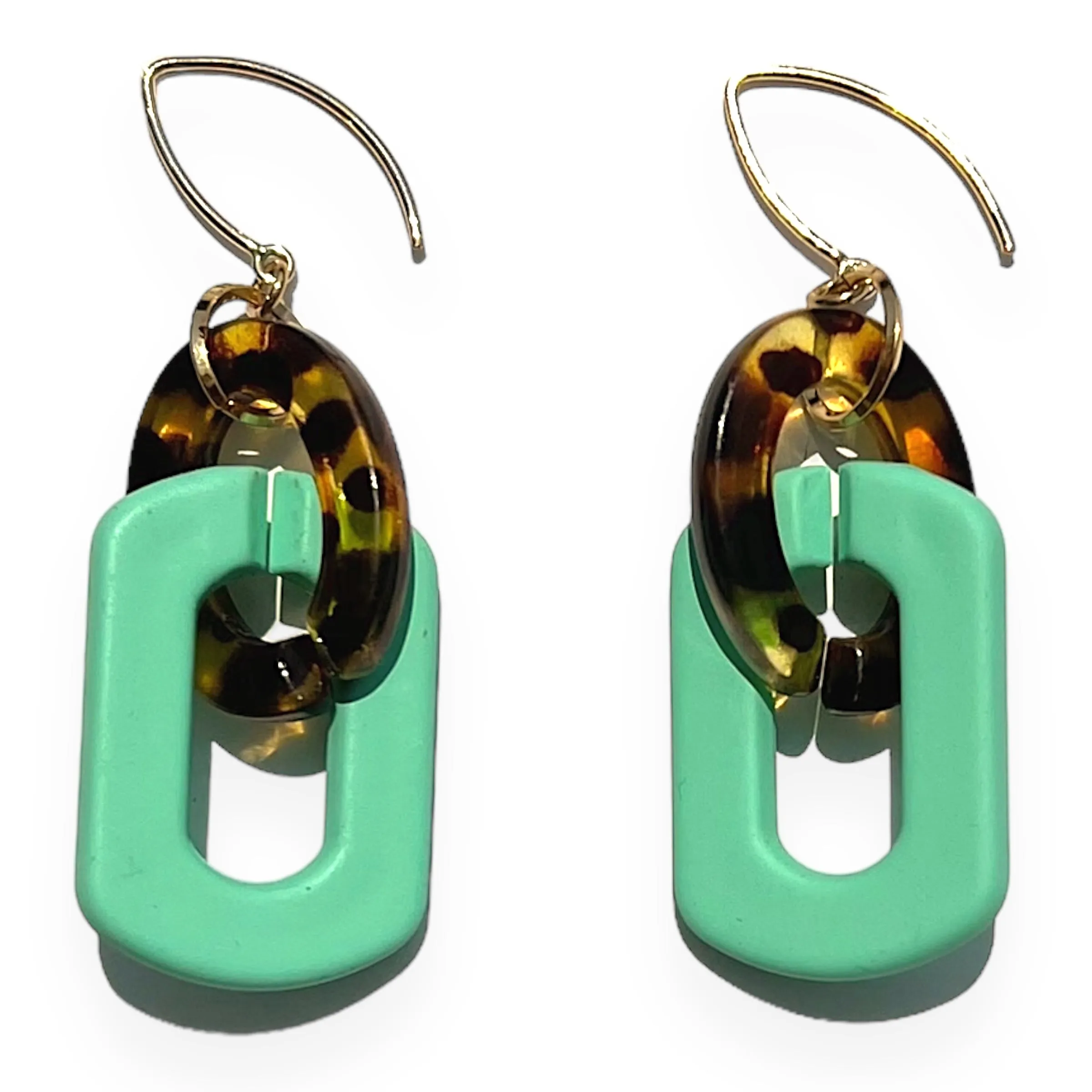 MPR x IMAGINARIUM: Tortoise Teal Earrings