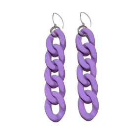MPR x IMAGINARIUM: Velvet Matte Curb Medium Chain Link Hooks in Lavender