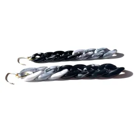 MPR x THE IMAGINARIUM: Velvet Matte Curb Small Chain Link Hooks in Marble