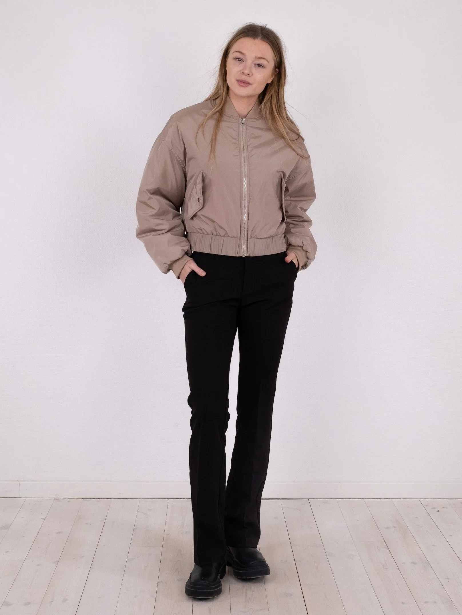 Nadja Bomber Jacket - Light Taupe