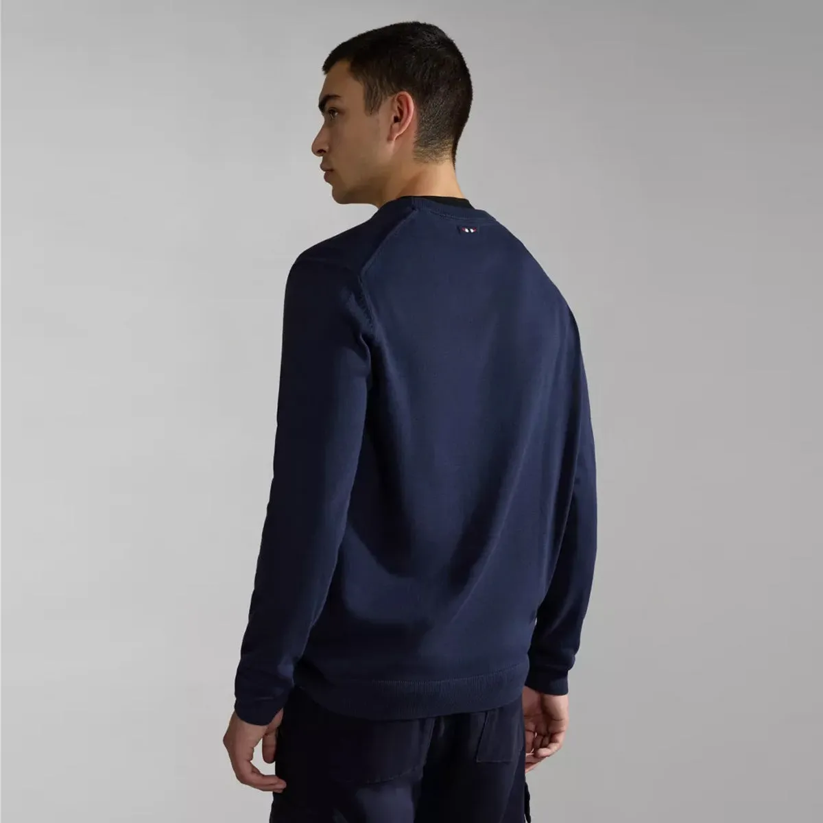 Napapijri - Droz Blue Marine Crew Neck Jumper - NP0A4GJP - BLU/MARINE