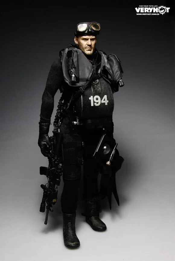 Navy Seal HALO UDT Jumper - Black Diving Fins (x2)