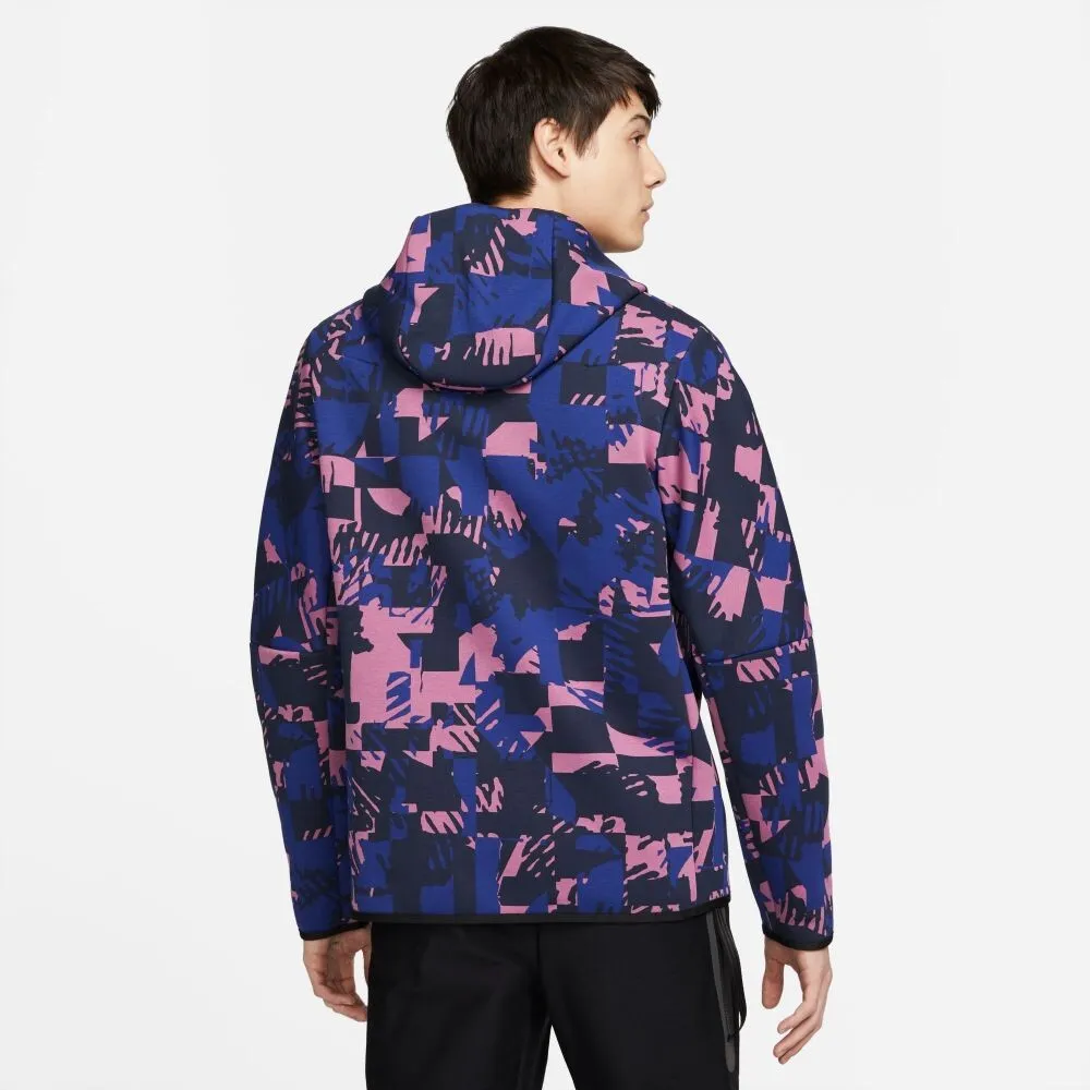 Nike Tech Fleece Windrunner Men's Hoodie Blue-Black dm6456-507
