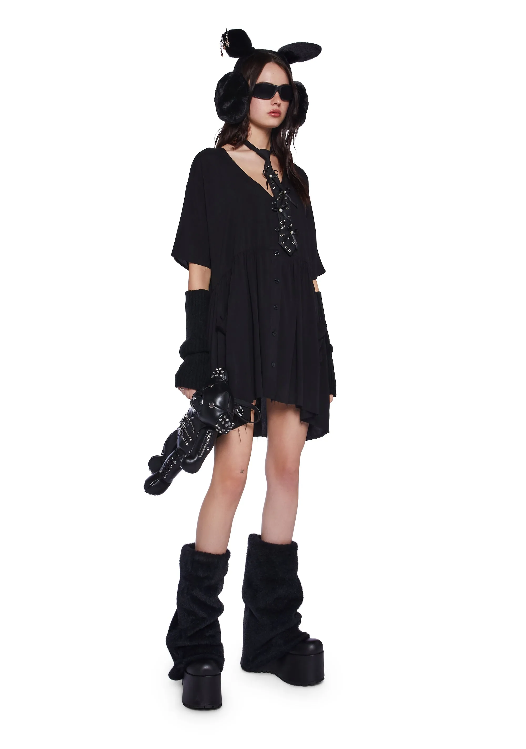 Not Your Babydoll Dress - Black