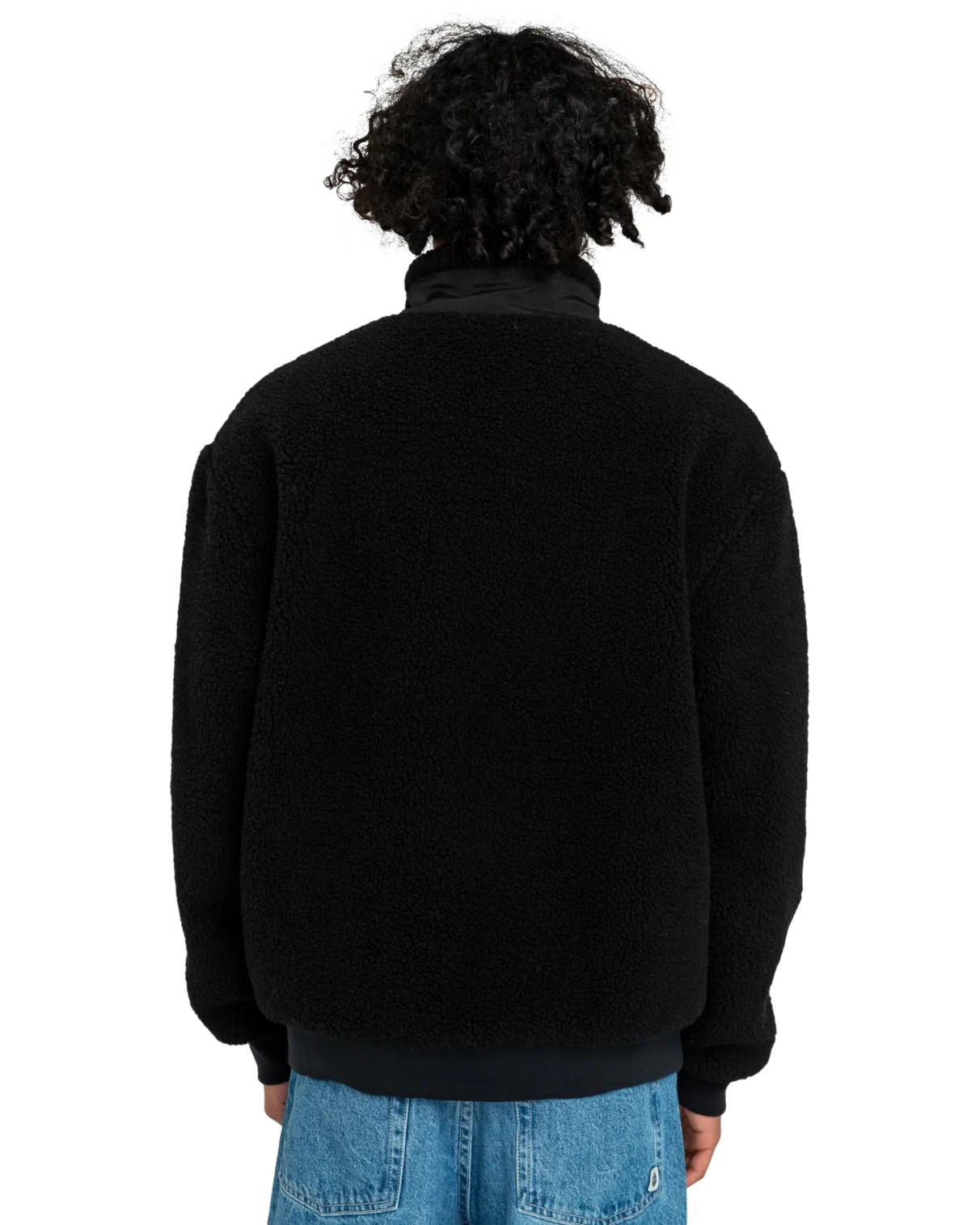 Oak Sherpa Jacket in Flint Black