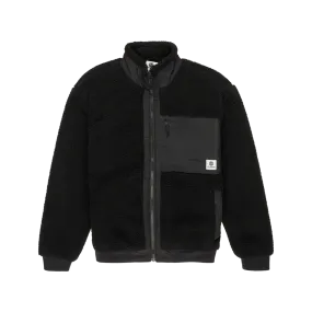 Oak Sherpa Jacket in Flint Black