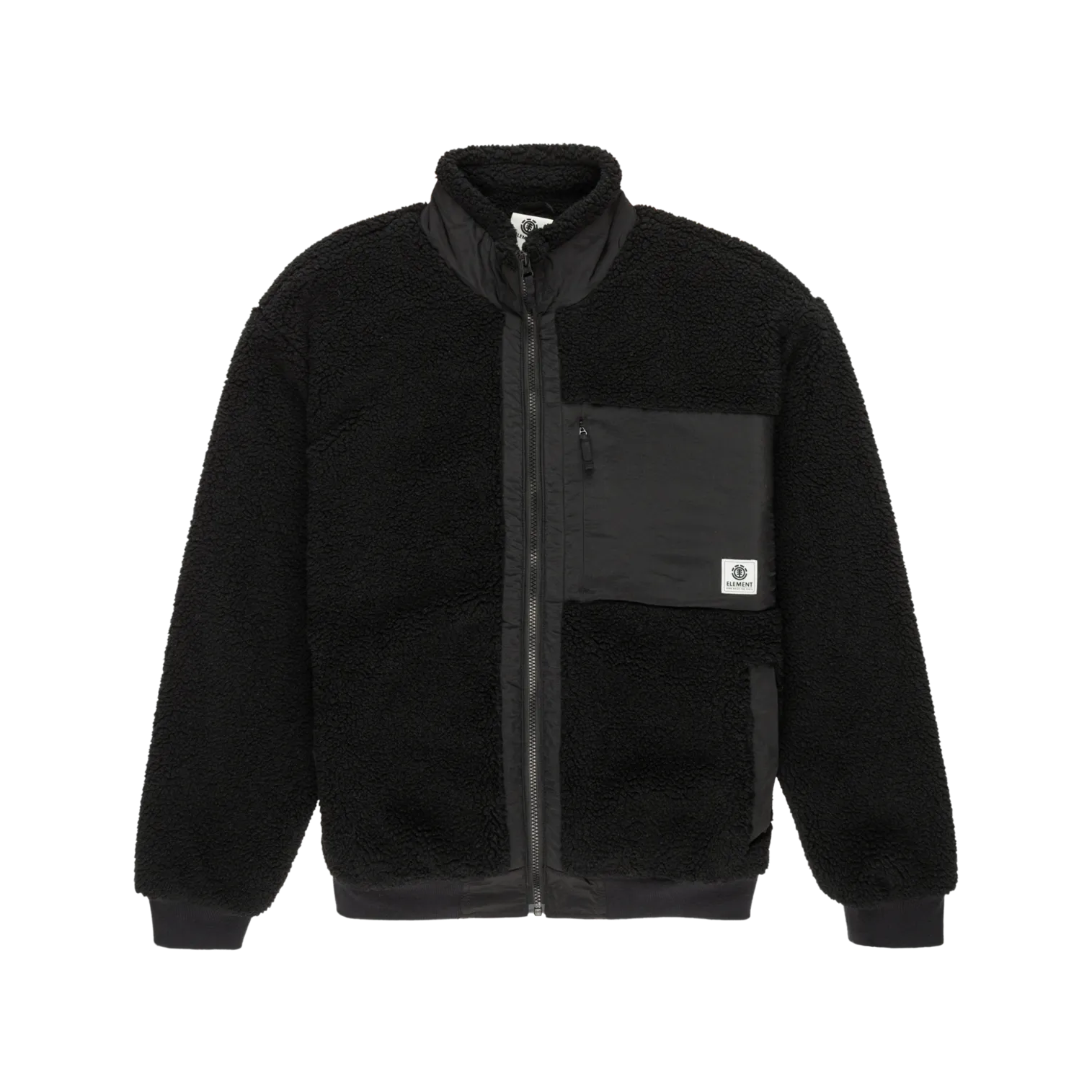 Oak Sherpa Jacket in Flint Black