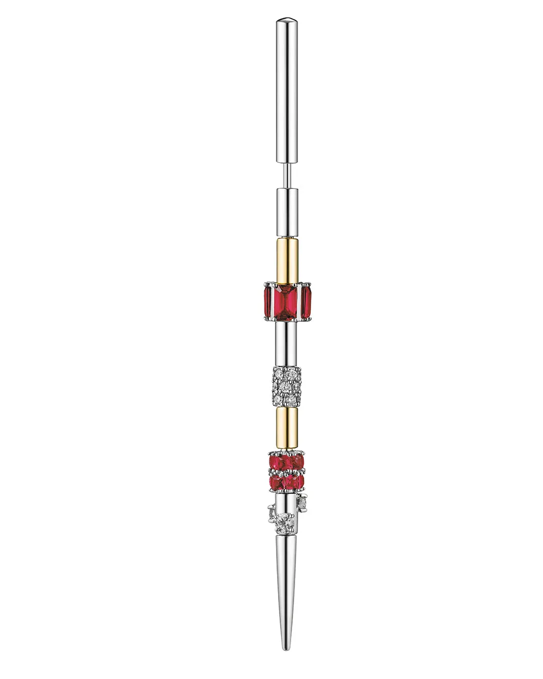 Olafur E earpin with diamonds 8 cm