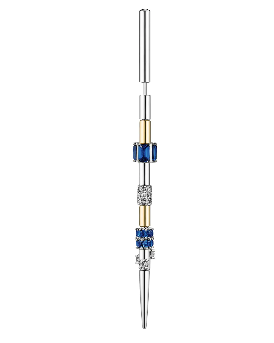 Olafur E earpin with diamonds 8 cm