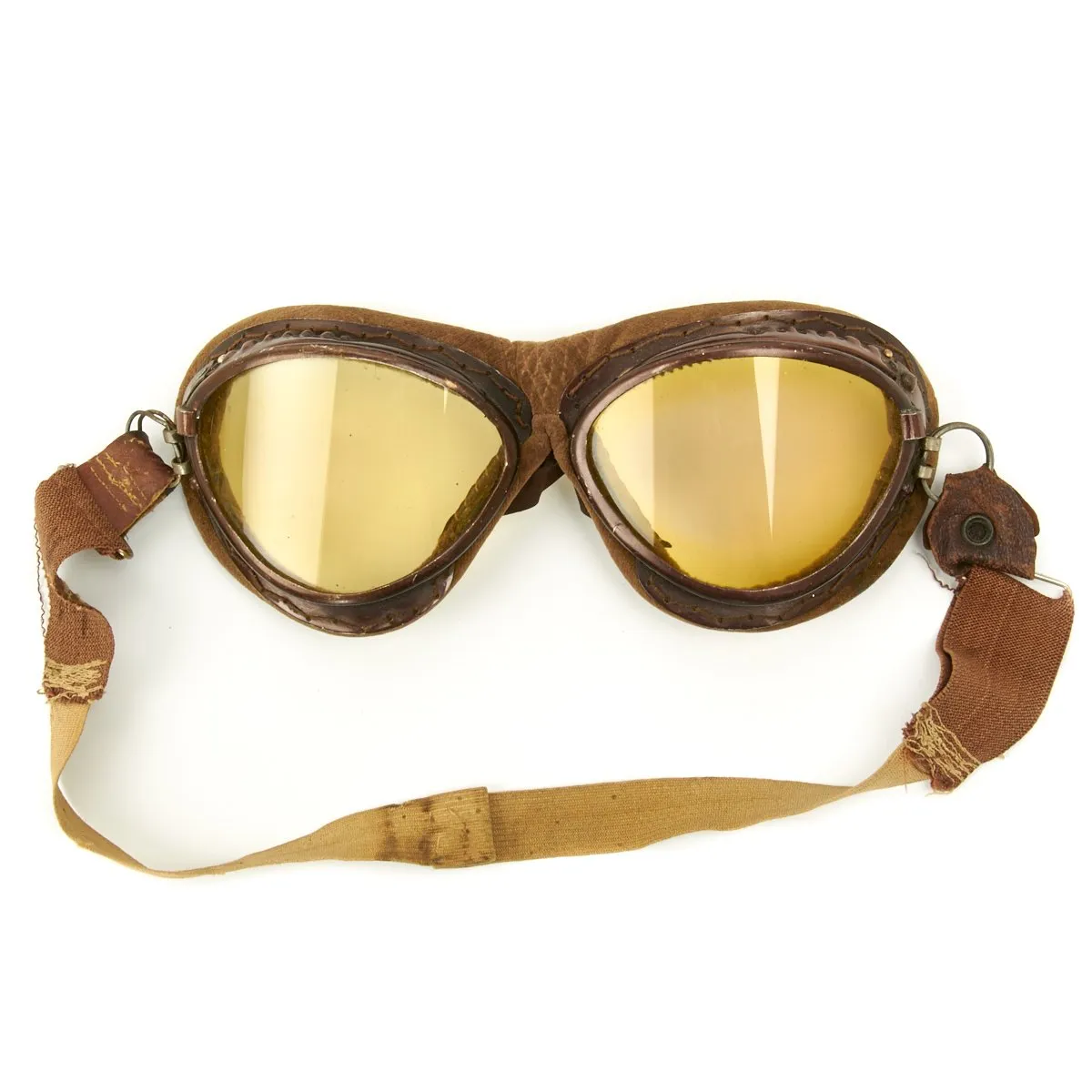 Original Japanese WWII Winter Flying Helmet with Pilot Goggles