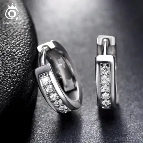 ORSA JEWELS 2017 New Arrival Lead & Nickel Free Classic Silver Color Earrings Fashion Ear Jewelry for Women Wholesale OE101