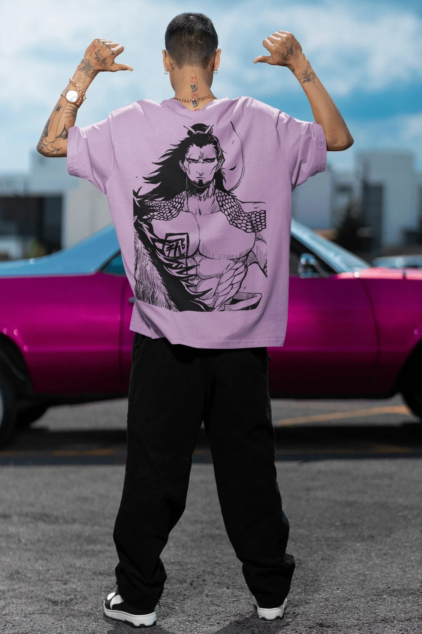 Oversized T- Shirt Men - Anime
