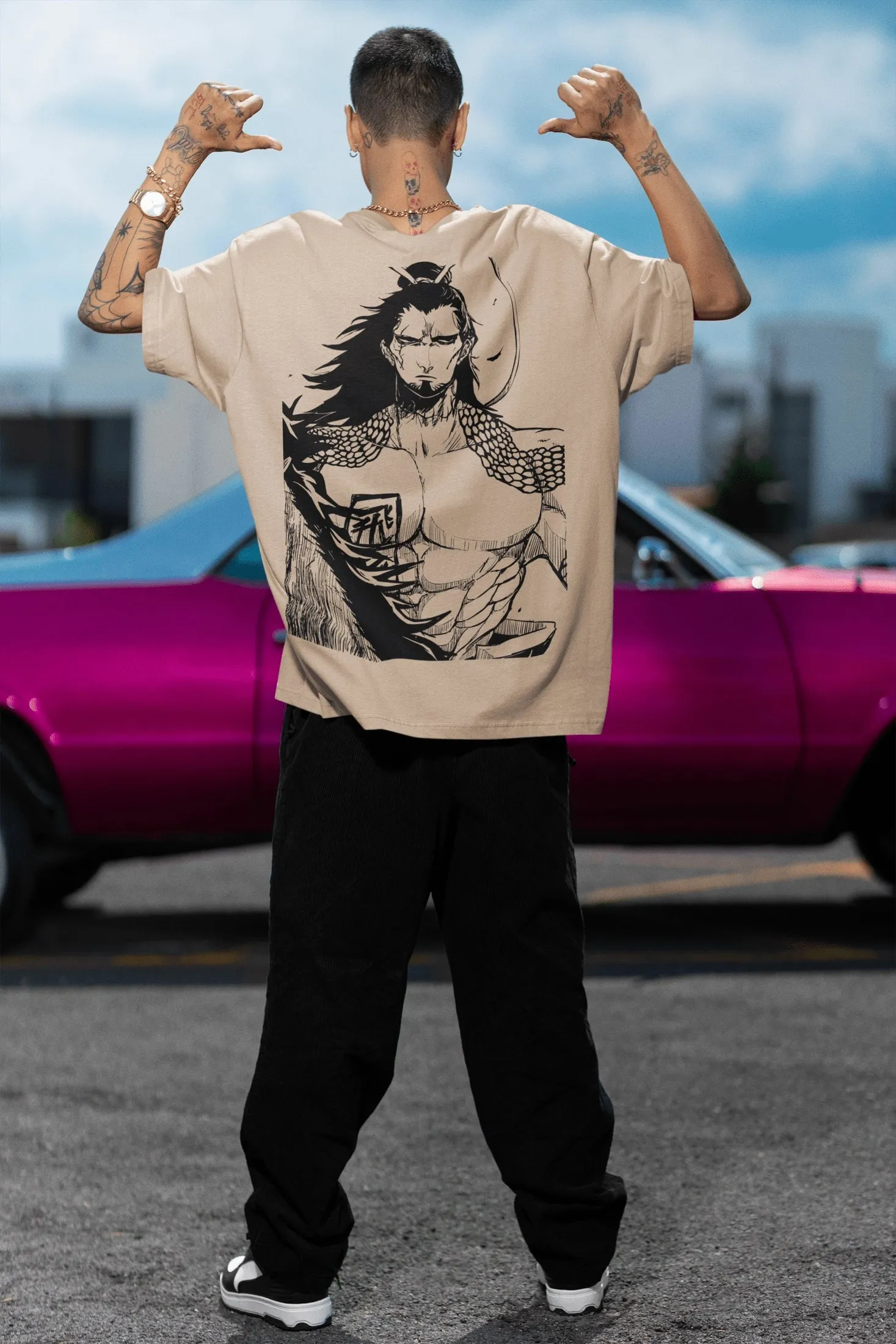 Oversized T- Shirt Men - Anime