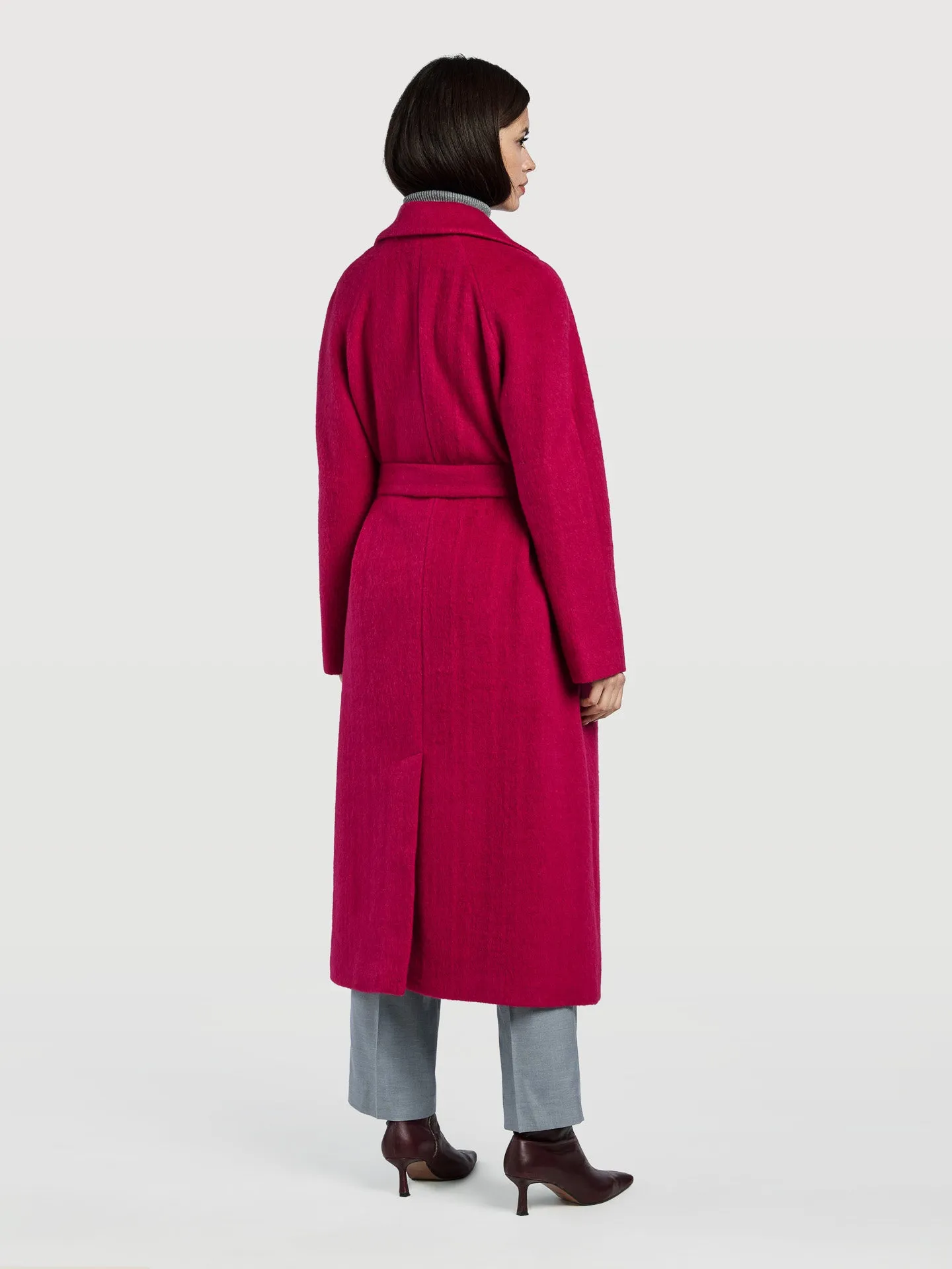 Pink Belted Overcoat