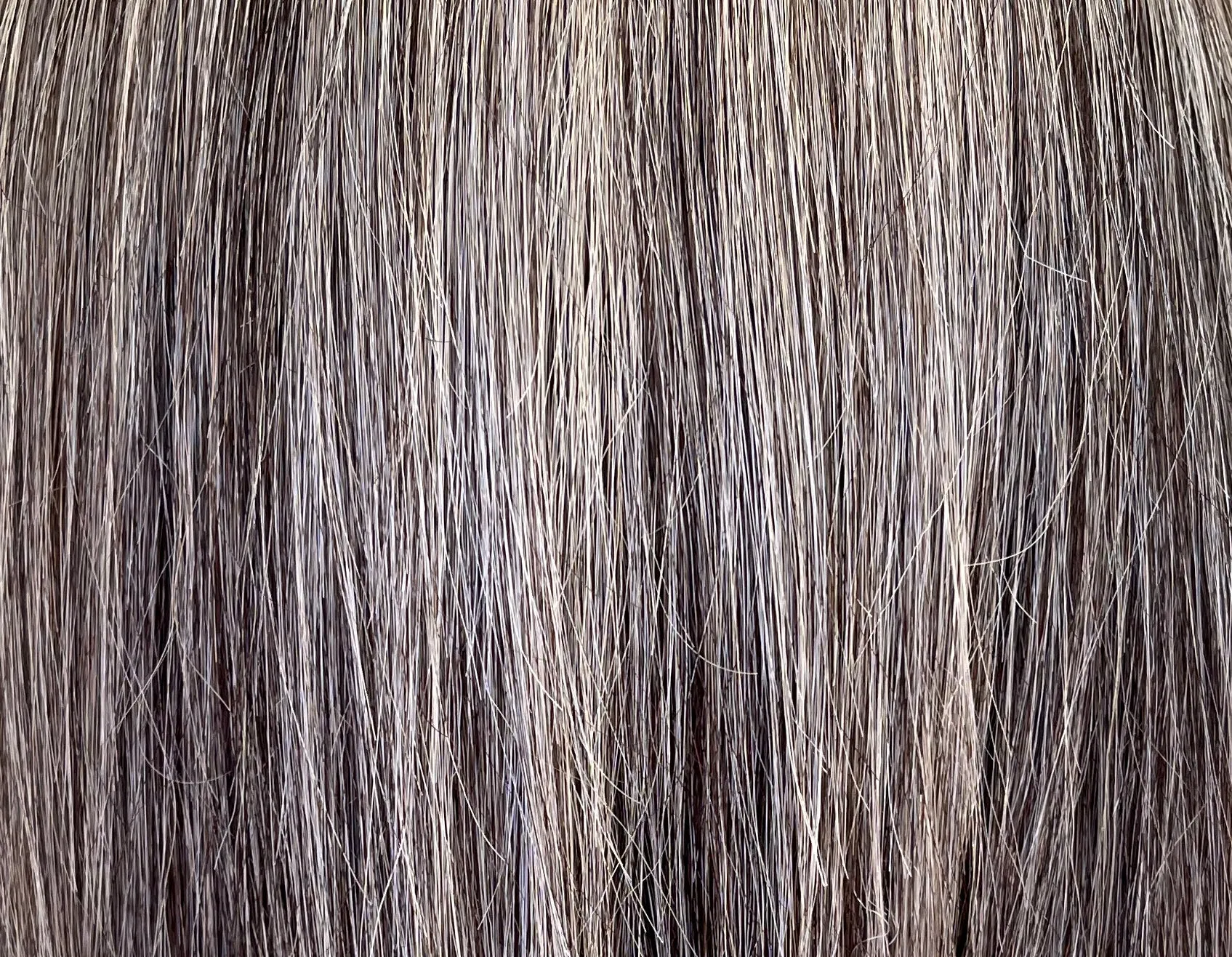 Preloved, Ellen Wille, Catch wig | Human hair and high heat synthetic fibres | Salt/pepper mix | Petite/average cap |12" length