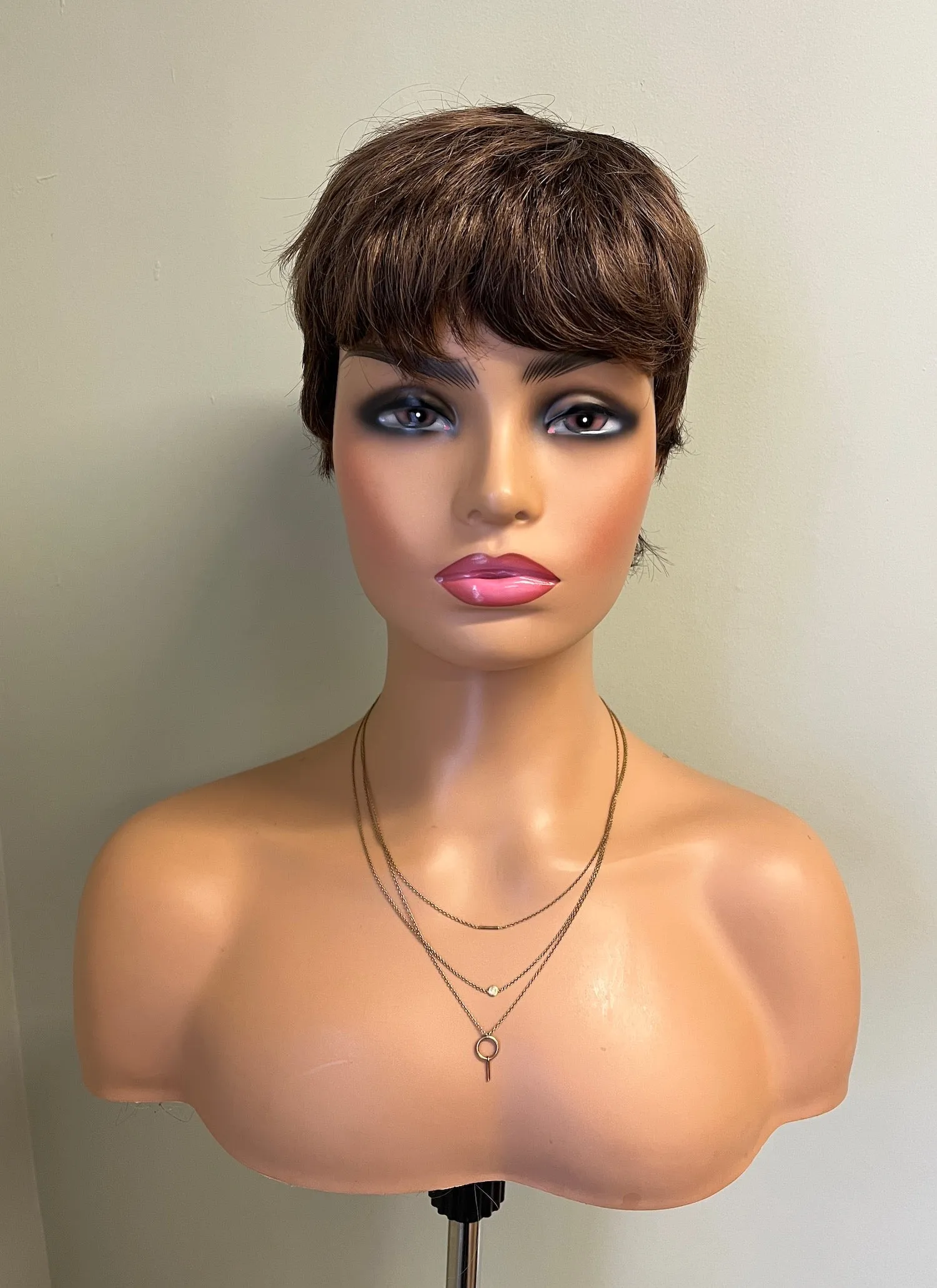Preloved, Natural Image, Sprite wig | Synthetic fibre | Coffee Mist | Petite cap | 9.5" length