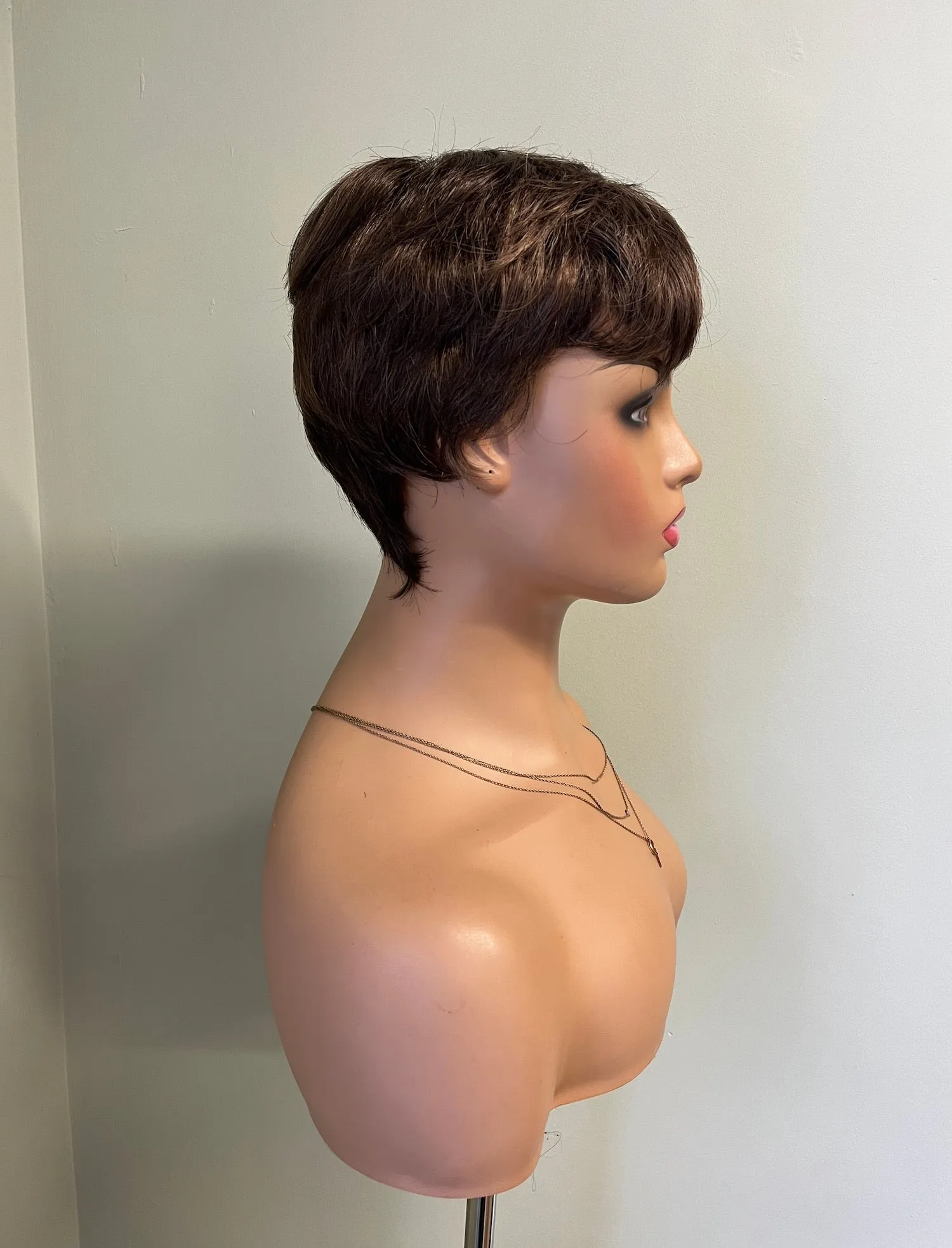 Preloved, Natural Image, Sprite wig | Synthetic fibre | Coffee Mist | Petite cap | 9.5" length