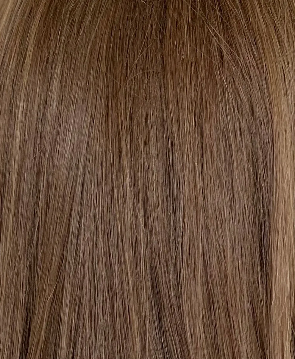 Preloved, Trendco, Amber wig | Human hair | 8 Light Brown | Average cap | 16" length