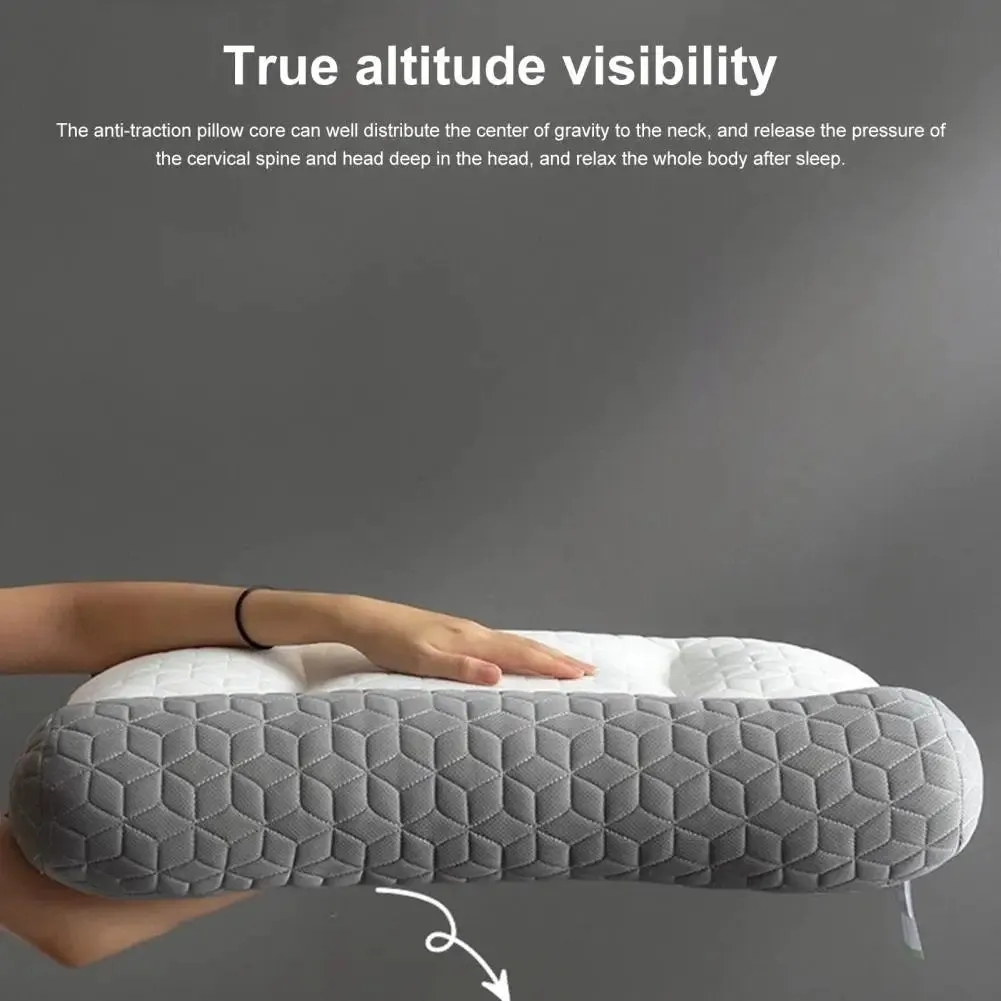Premium Slow Rebound Breathable Cotton Neck Pillow for Pain Relief – Ergonomic Cervical Support for Optimal Sleep Comfort