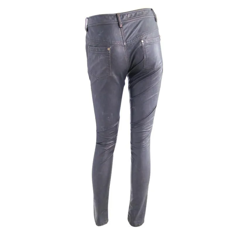 'Psalm Of Victory' Steampunk Slim Fit Leather Pants