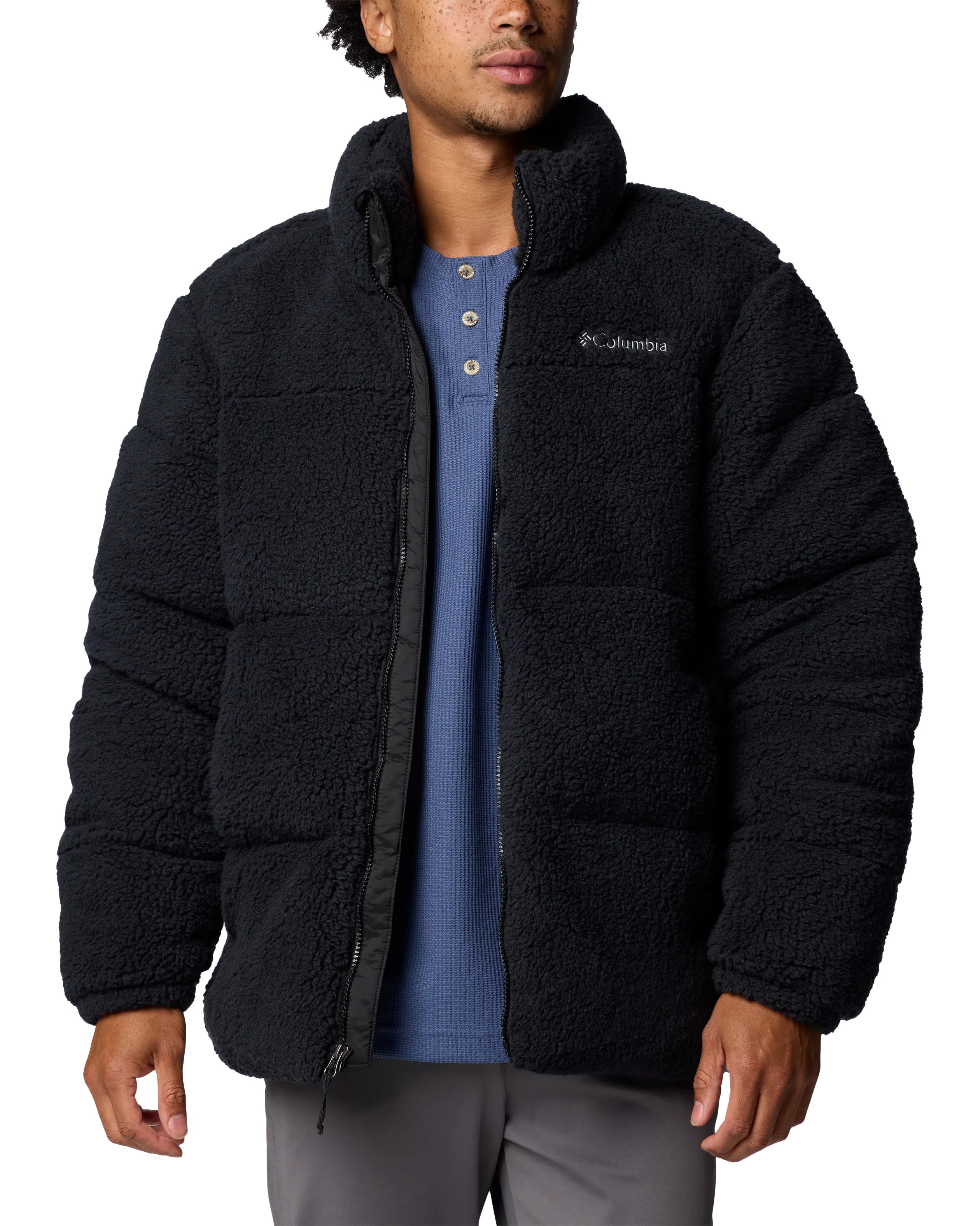 Puffect II Sherpa Fleece Jacket in Black