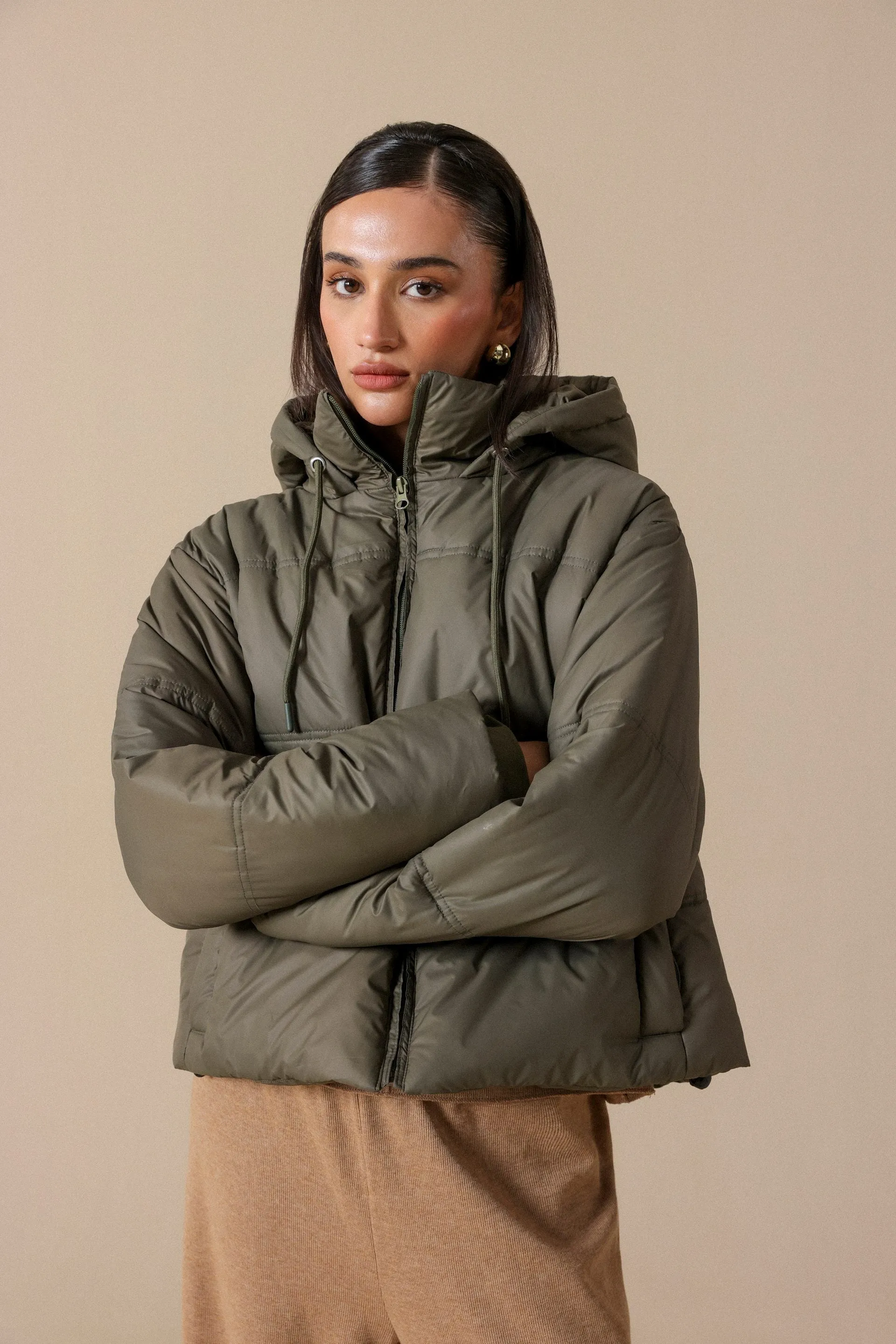 Puffer Jacket With Hood