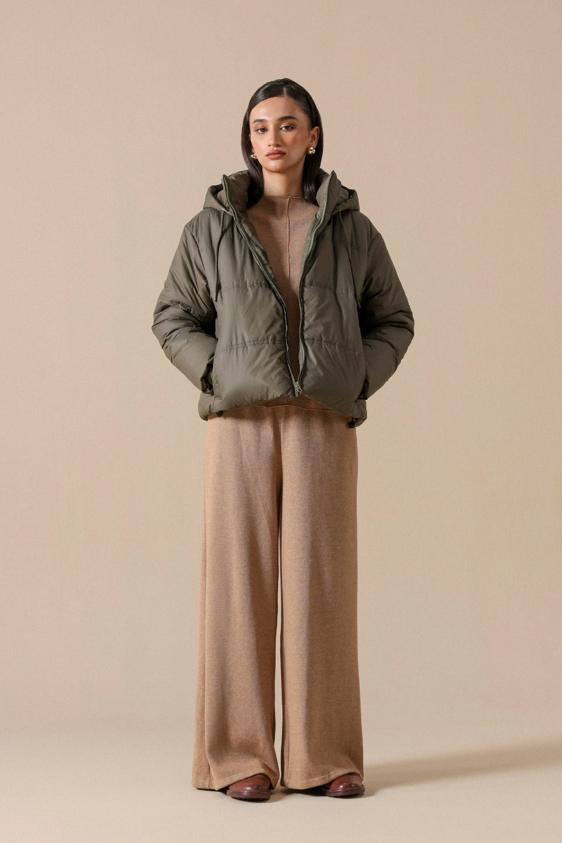 Puffer Jacket With Hood