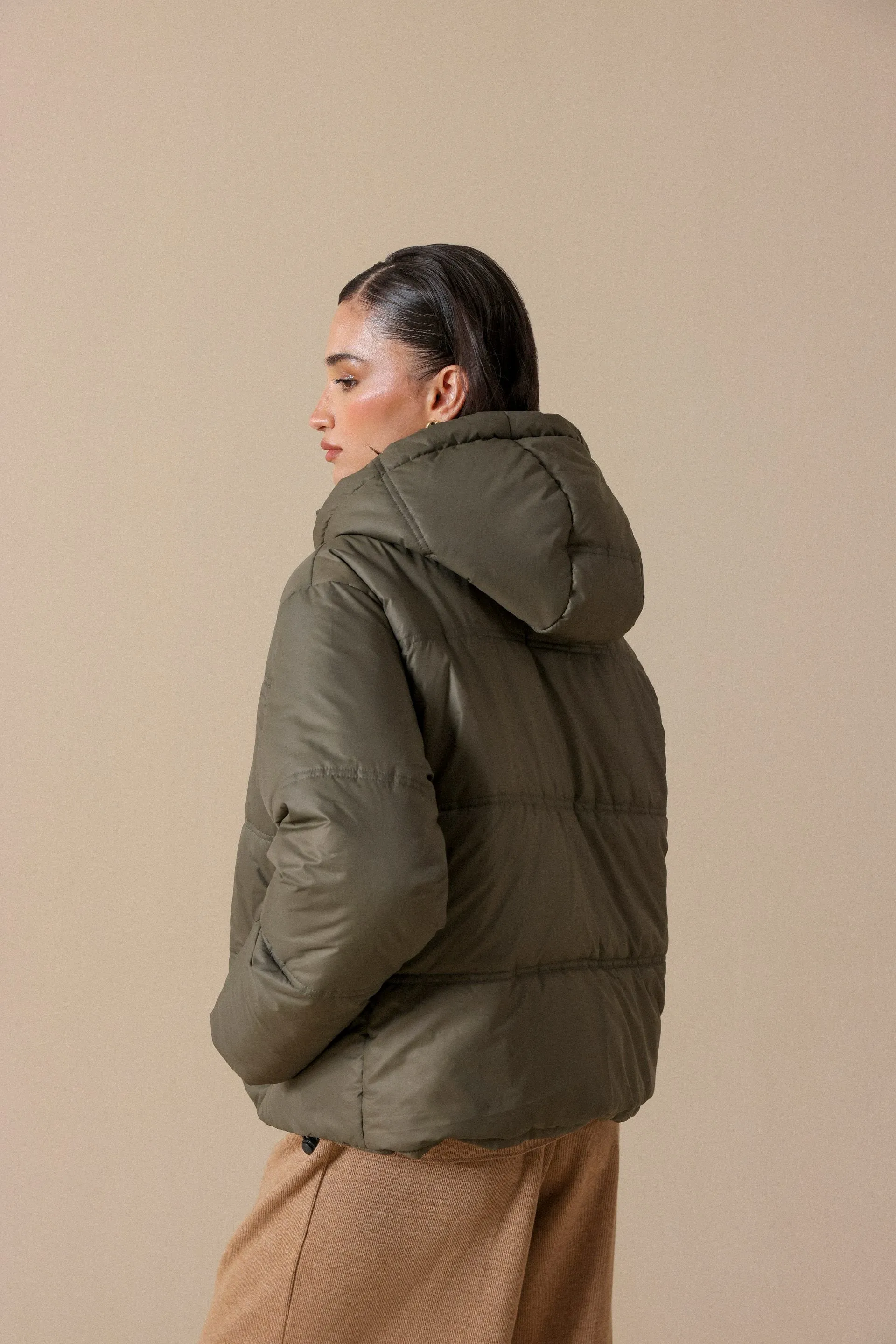 Puffer Jacket With Hood