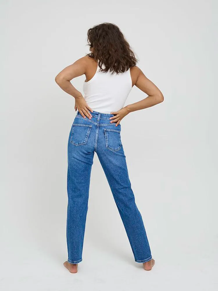 Pulz PZLIVA Jeans Regular Leg Medium Blue