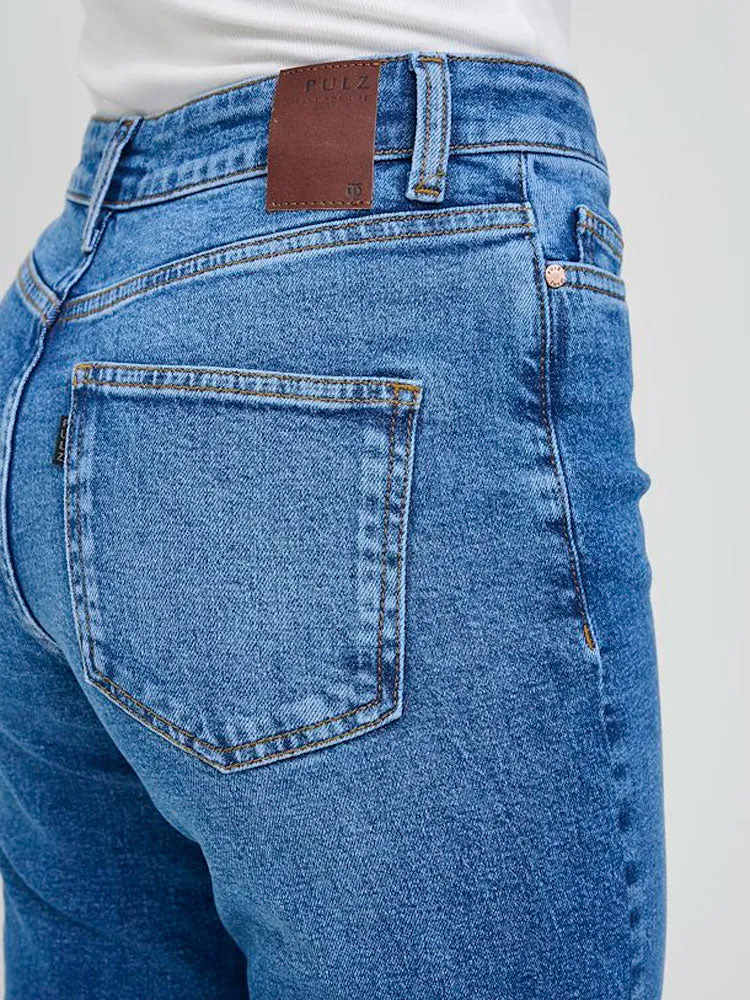 Pulz PZLIVA Jeans Regular Leg Medium Blue