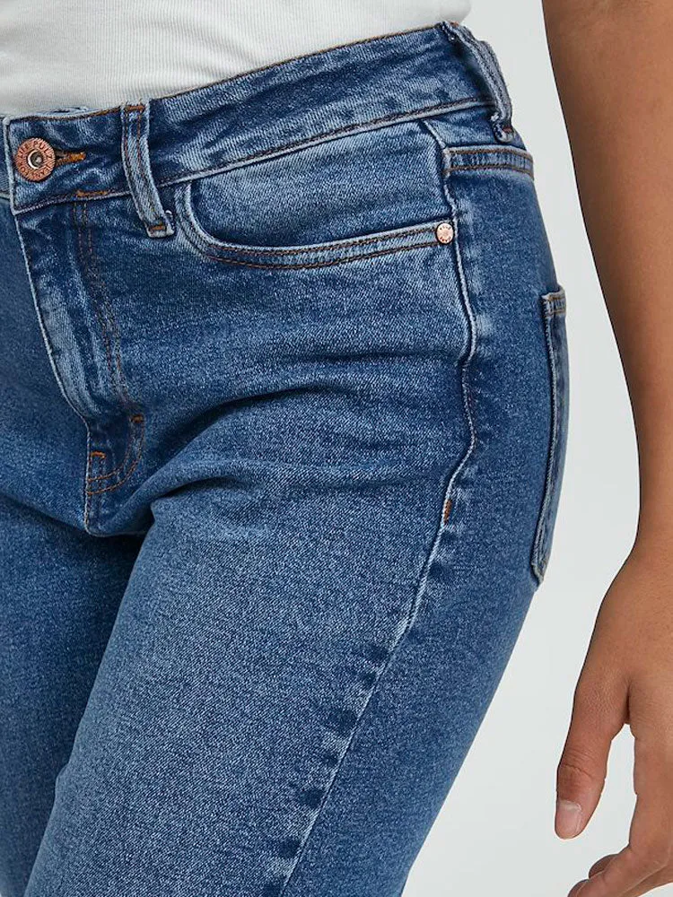Pulz PZLIVA Jeans Regular Leg Medium Blue