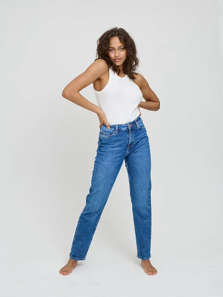 Pulz PZLIVA Jeans Regular Leg Medium Blue