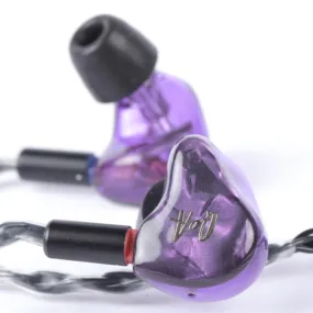 QoA PINK LADY 2BA 1DD Hybrid 3 Driver In Ear Monitor HIFI Earphone
