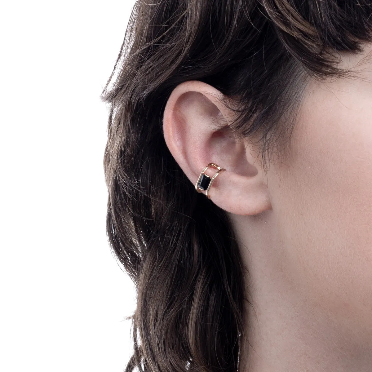 "Bird of Paradise" Onyx Ear Cuff
