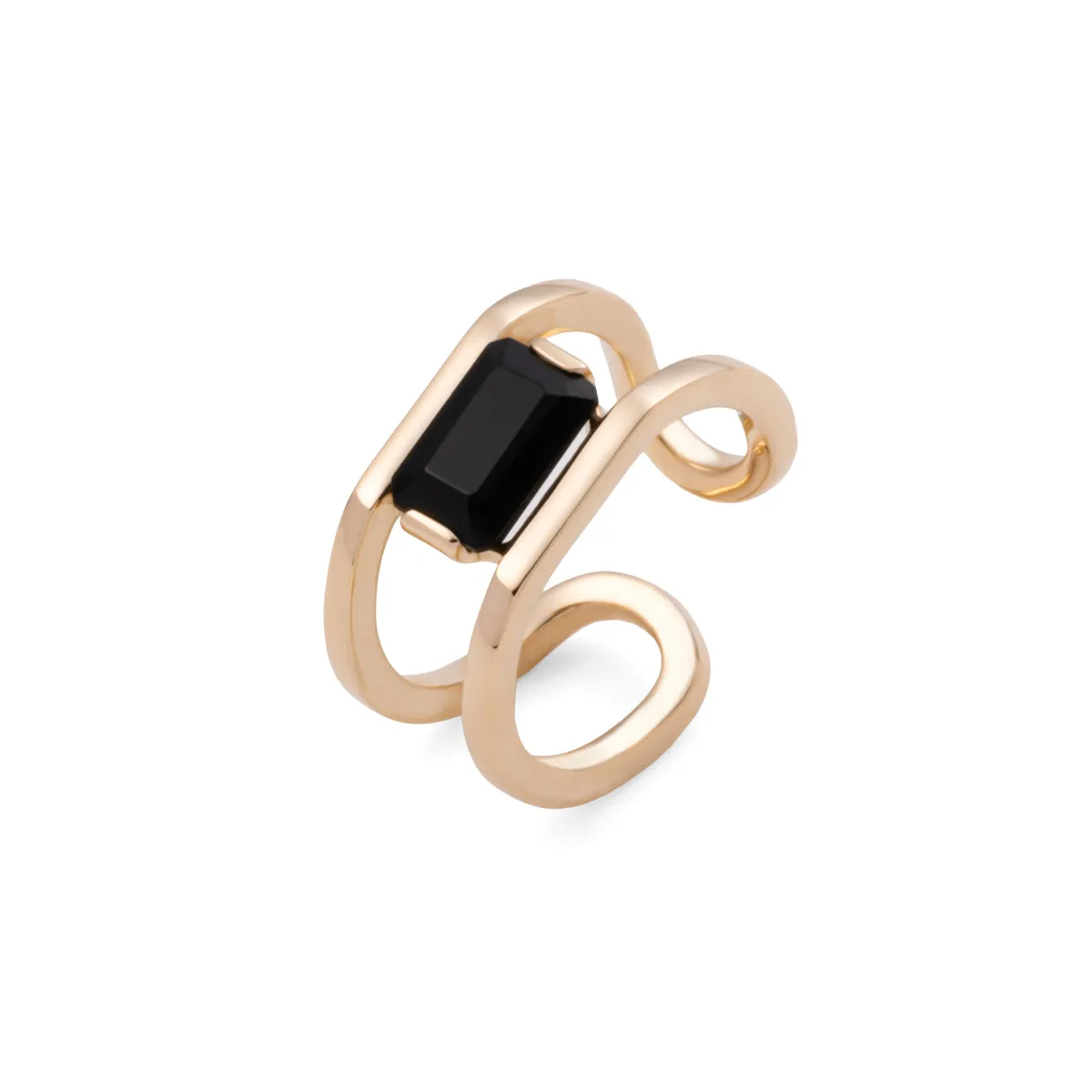 "Bird of Paradise" Onyx Ear Cuff