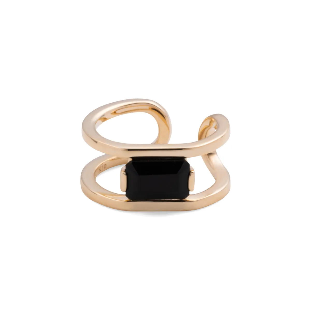 "Bird of Paradise" Onyx Ear Cuff