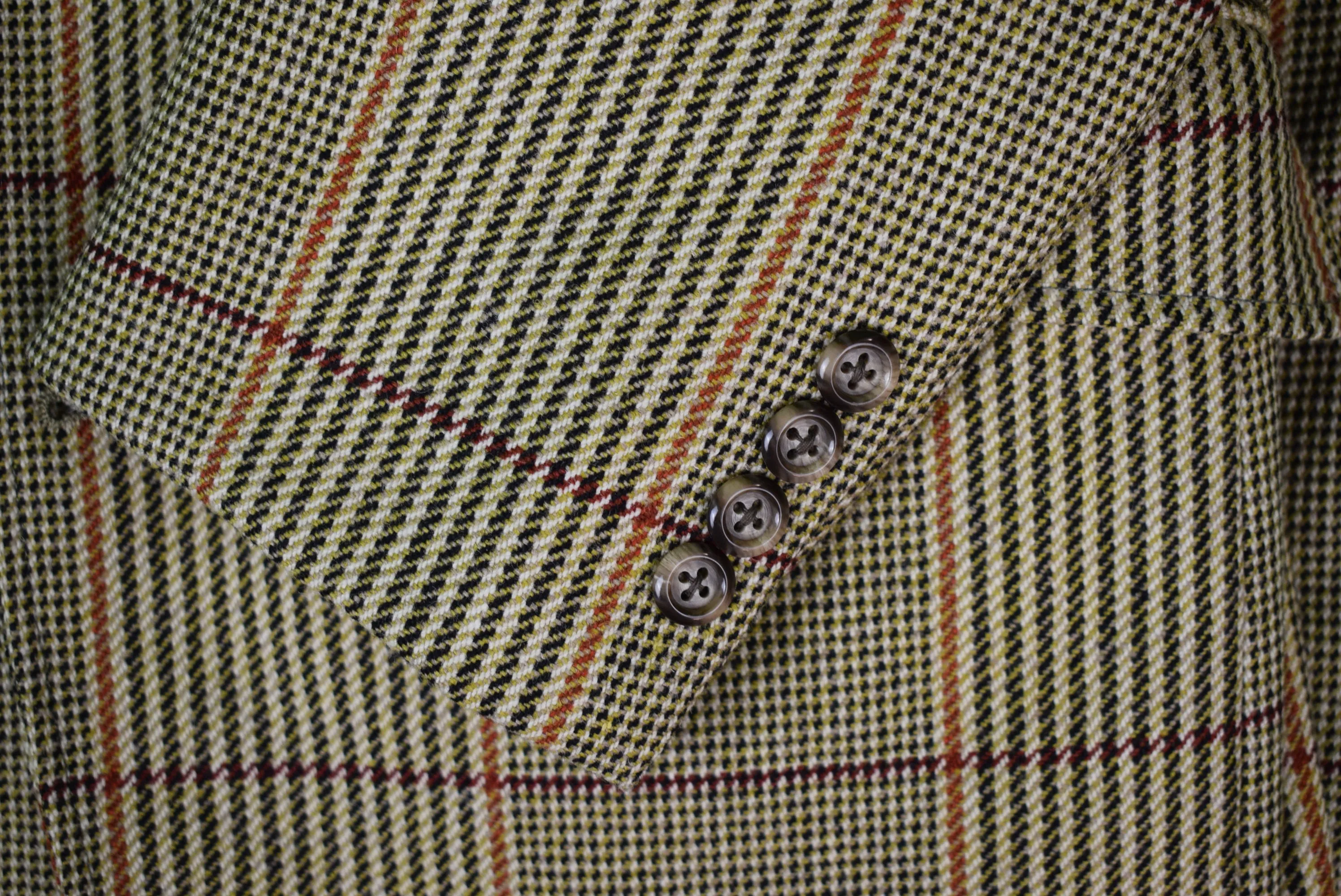 "Chipp Russell Plaid Tweed Sport Coat" Sz 38R