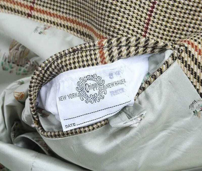 "Chipp Russell Plaid Tweed Sport Coat" Sz 38R