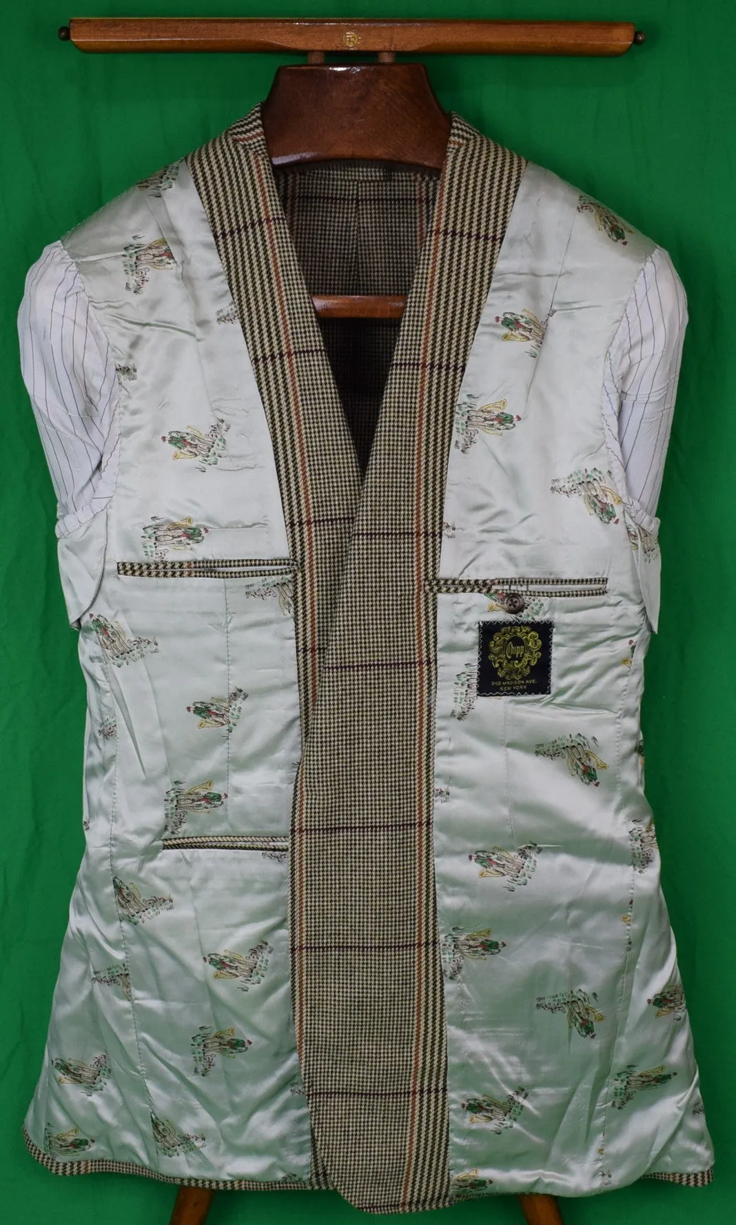 "Chipp Russell Plaid Tweed Sport Coat" Sz 38R