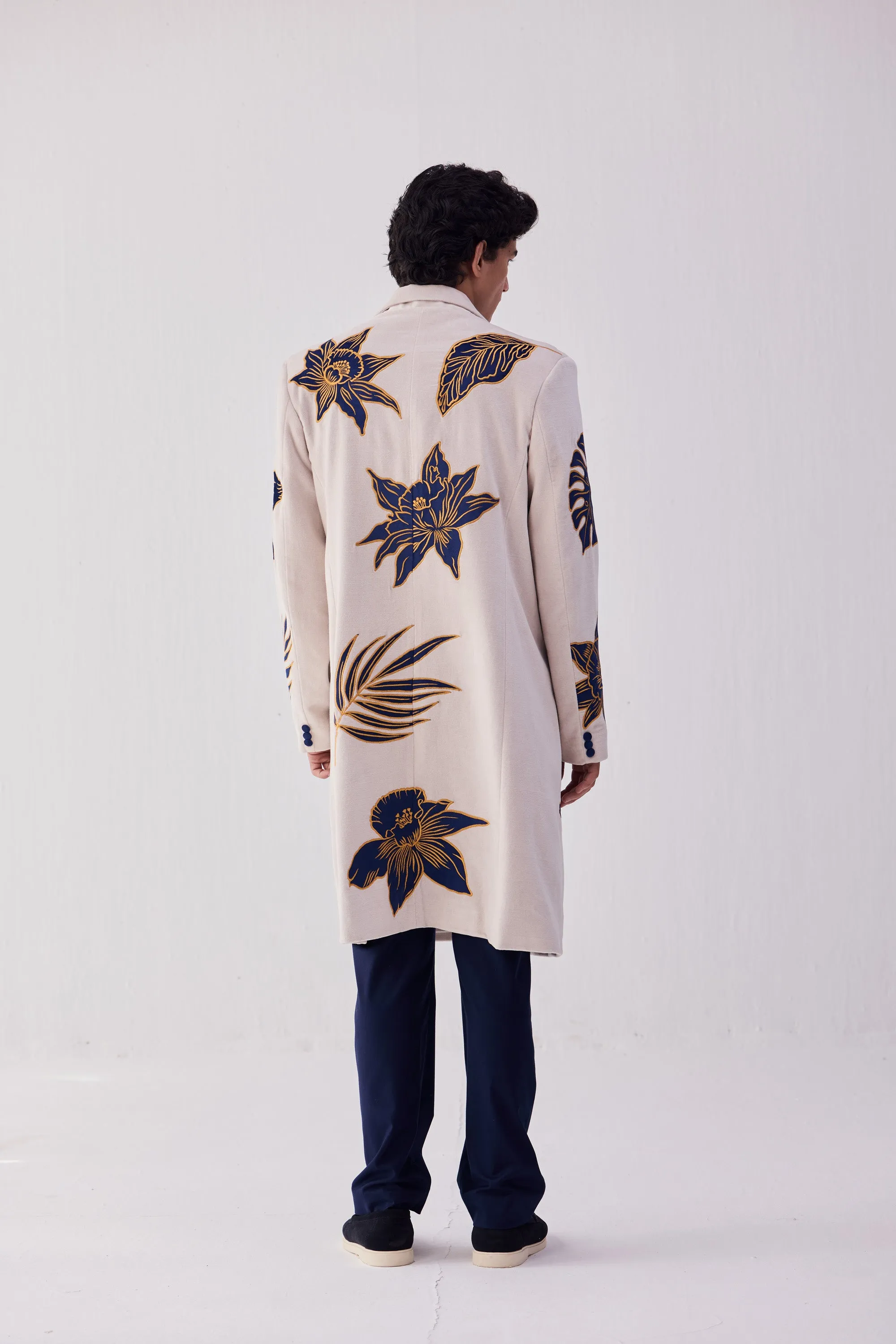 "Le Gstaad" embroidered overcoat