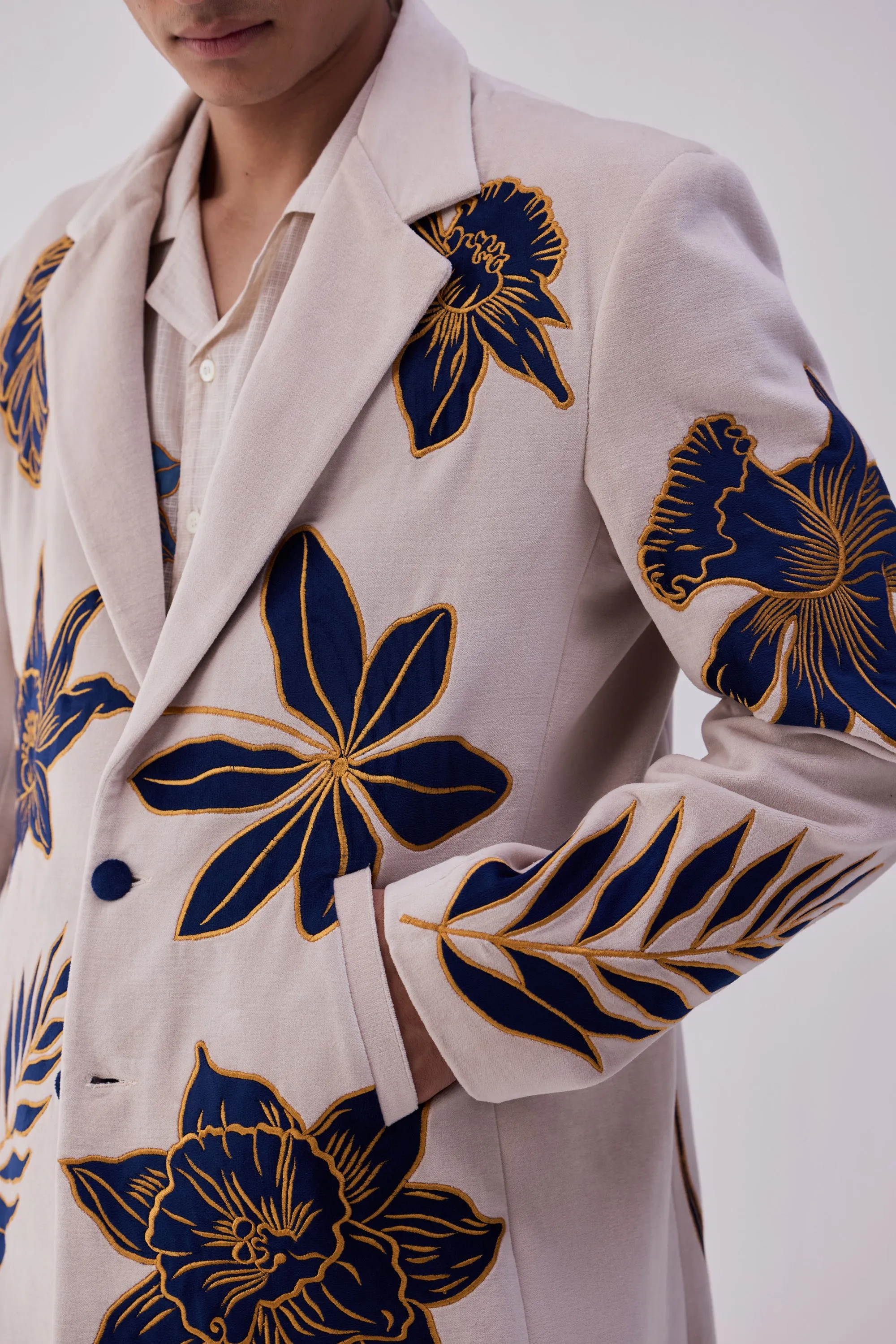 "Le Gstaad" embroidered overcoat