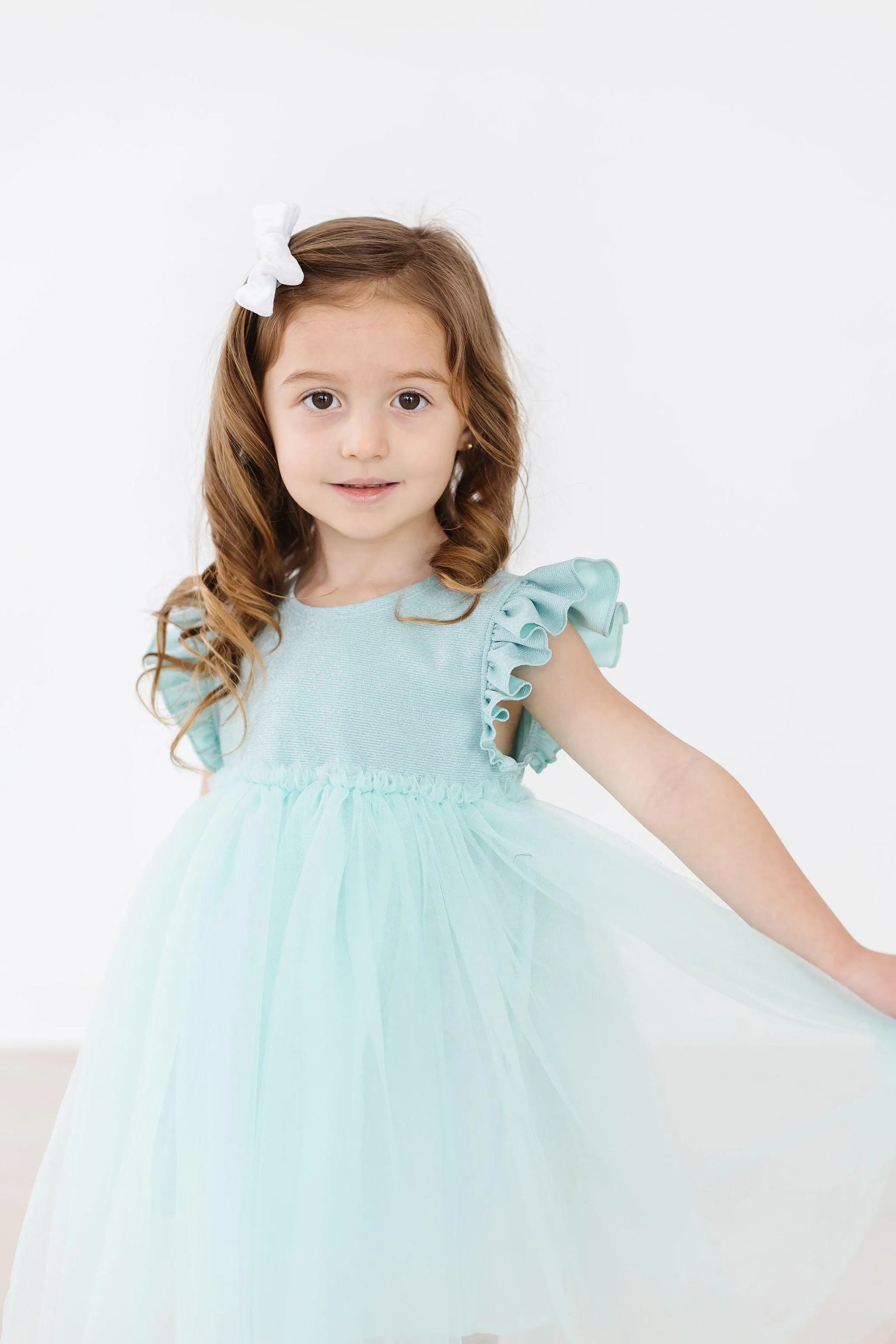 "SAGE SHIMMER" (Babydoll style) Tutu Dress