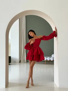 Red mini dress “Vesta”