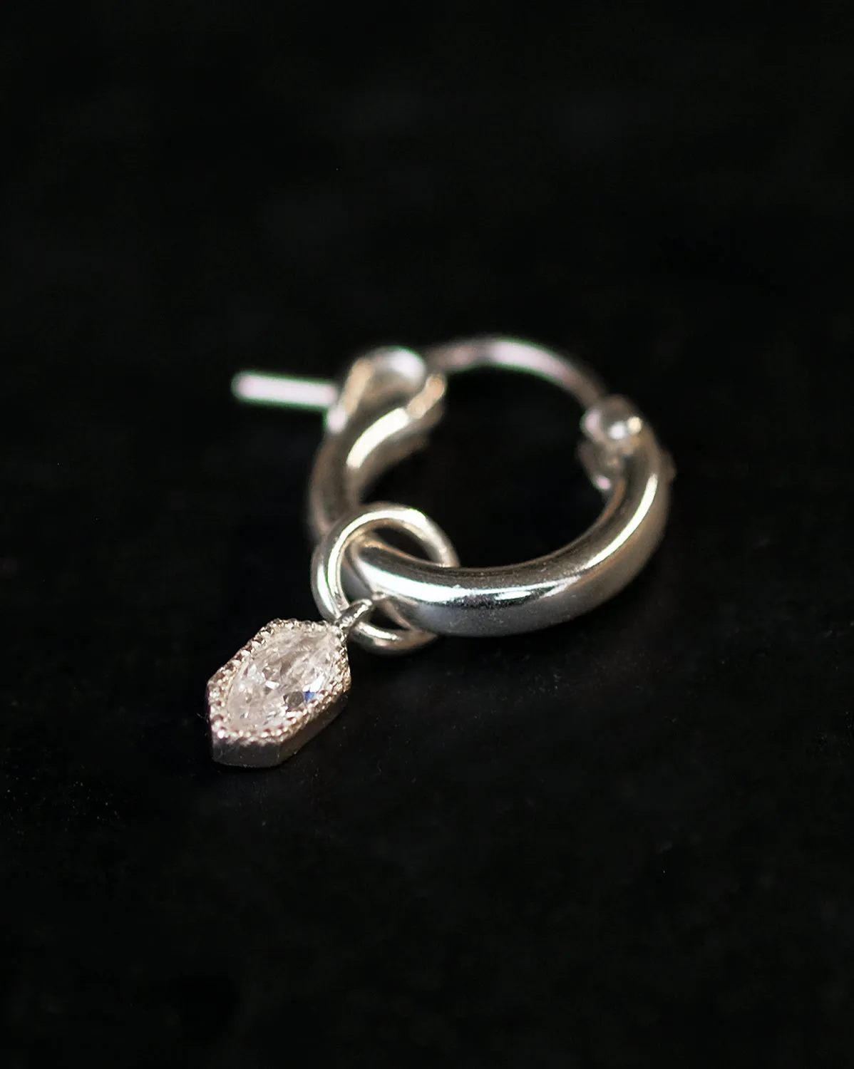 Rei Marquise Charm - Sterling Silver