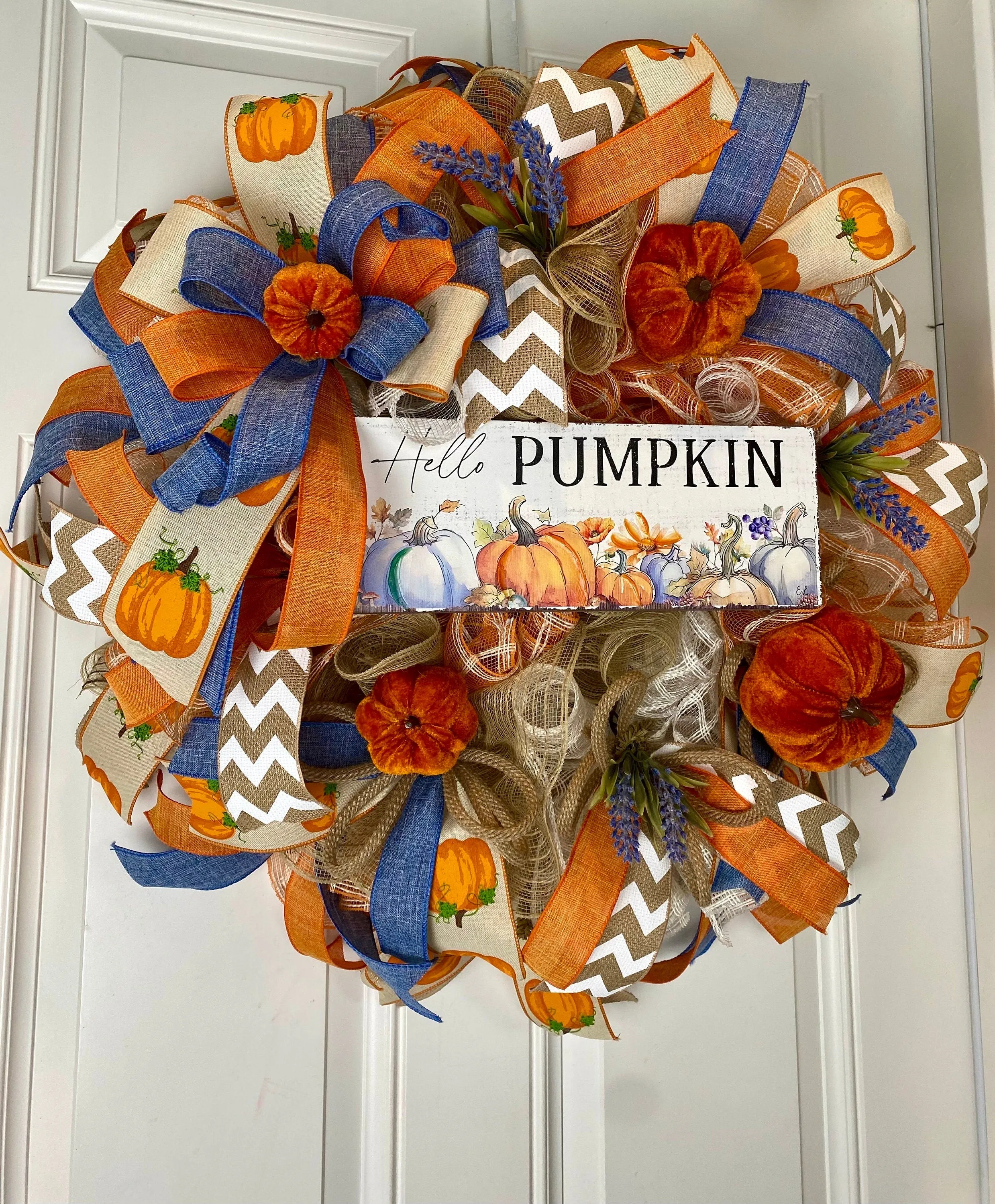 Rustic Farmhouse Pumpkin Wreath