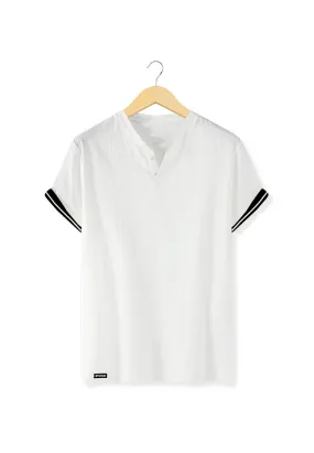 Ryusei Tshirt Hirayama Button White