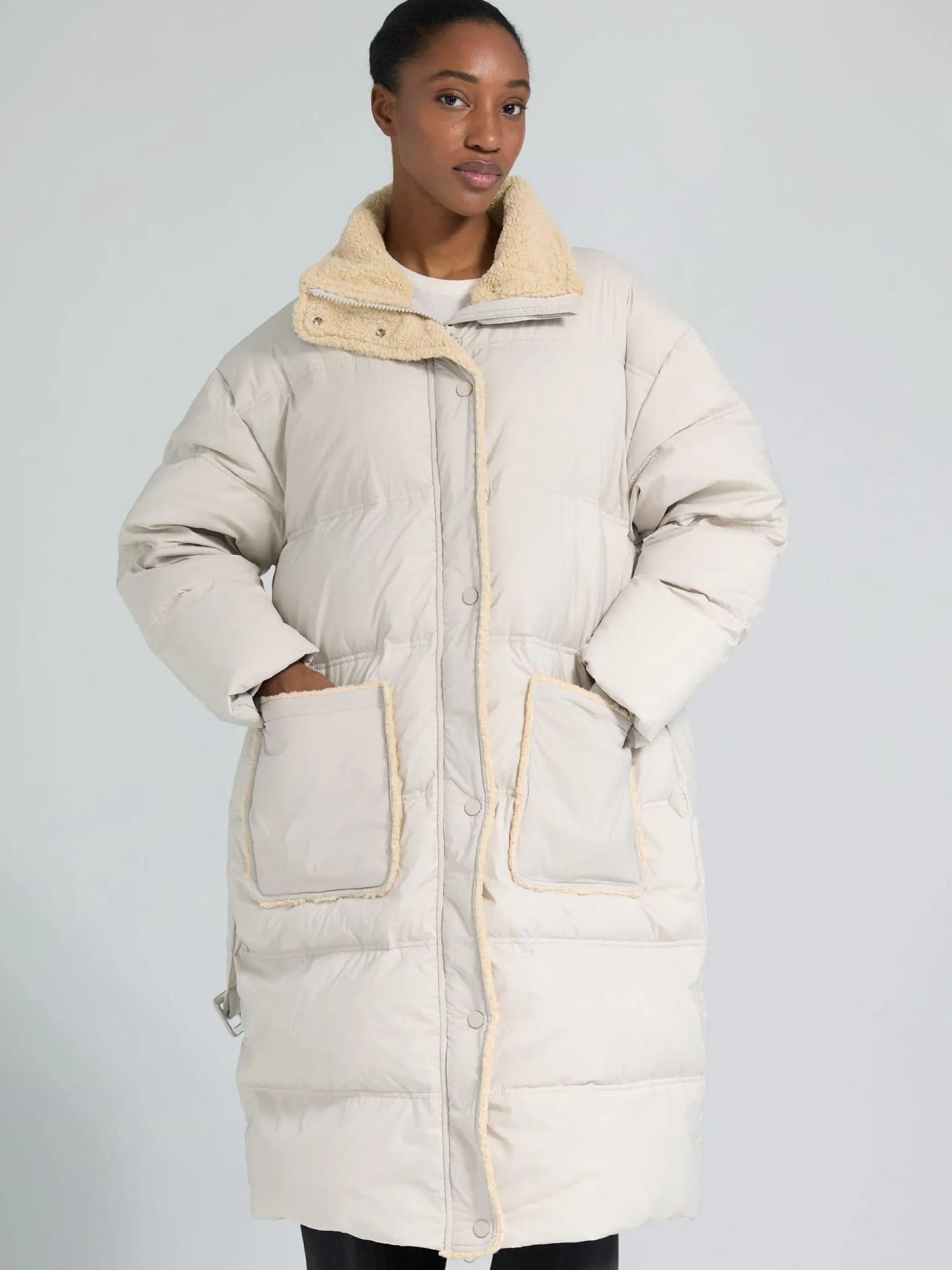 SANDIE DOWN COAT - BEIGE