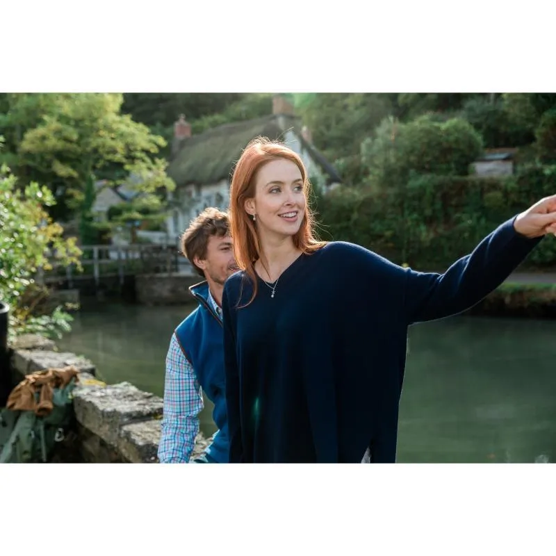 Schoffel Devon Merino Ladies Jumper - Navy